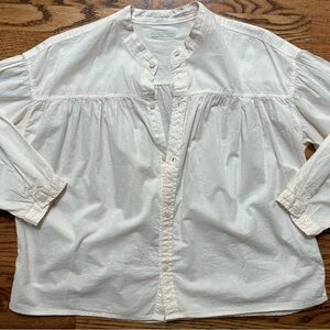 MOTHER Gatherer shirt in Pale Peach
